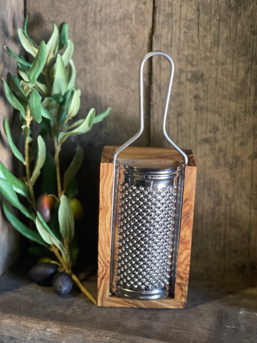 Olive Wood Cheese Grater 6x3.5x3 – Figone Olive Oil